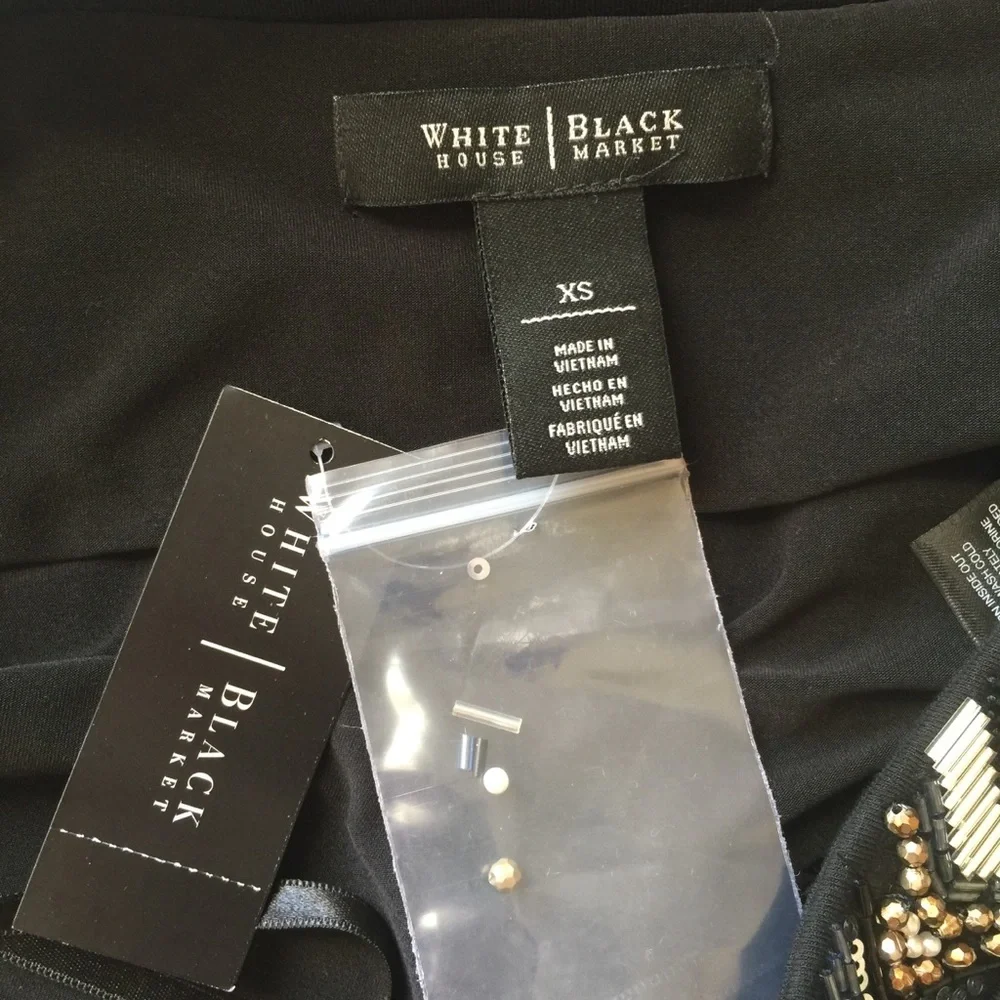 White House Black Market Embellished NWT strapless dress size XS - Picture 9 of 10